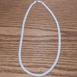 20" Sterling Silver chain (Sideways flat links)